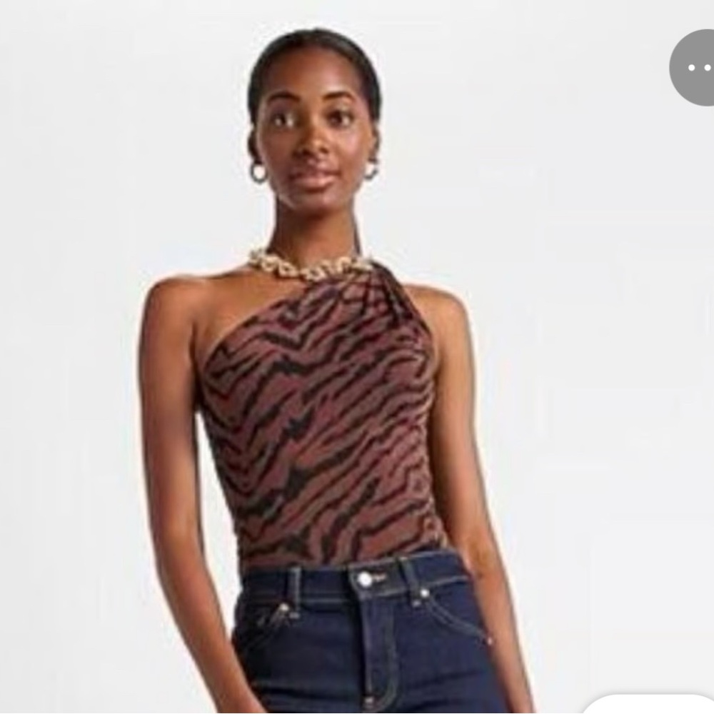 5 for $25! Express Animal Print Bodysuit